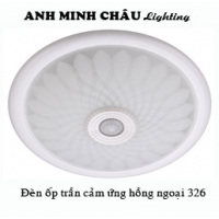 326 Đèn ốp trần cảm ứng hồng ngoại