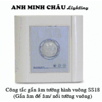 Công tắc gắn âm tường đế vuông SS18