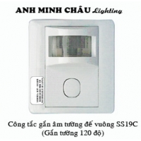 Công tắc gắn âm tường, đế vuông SS19C 